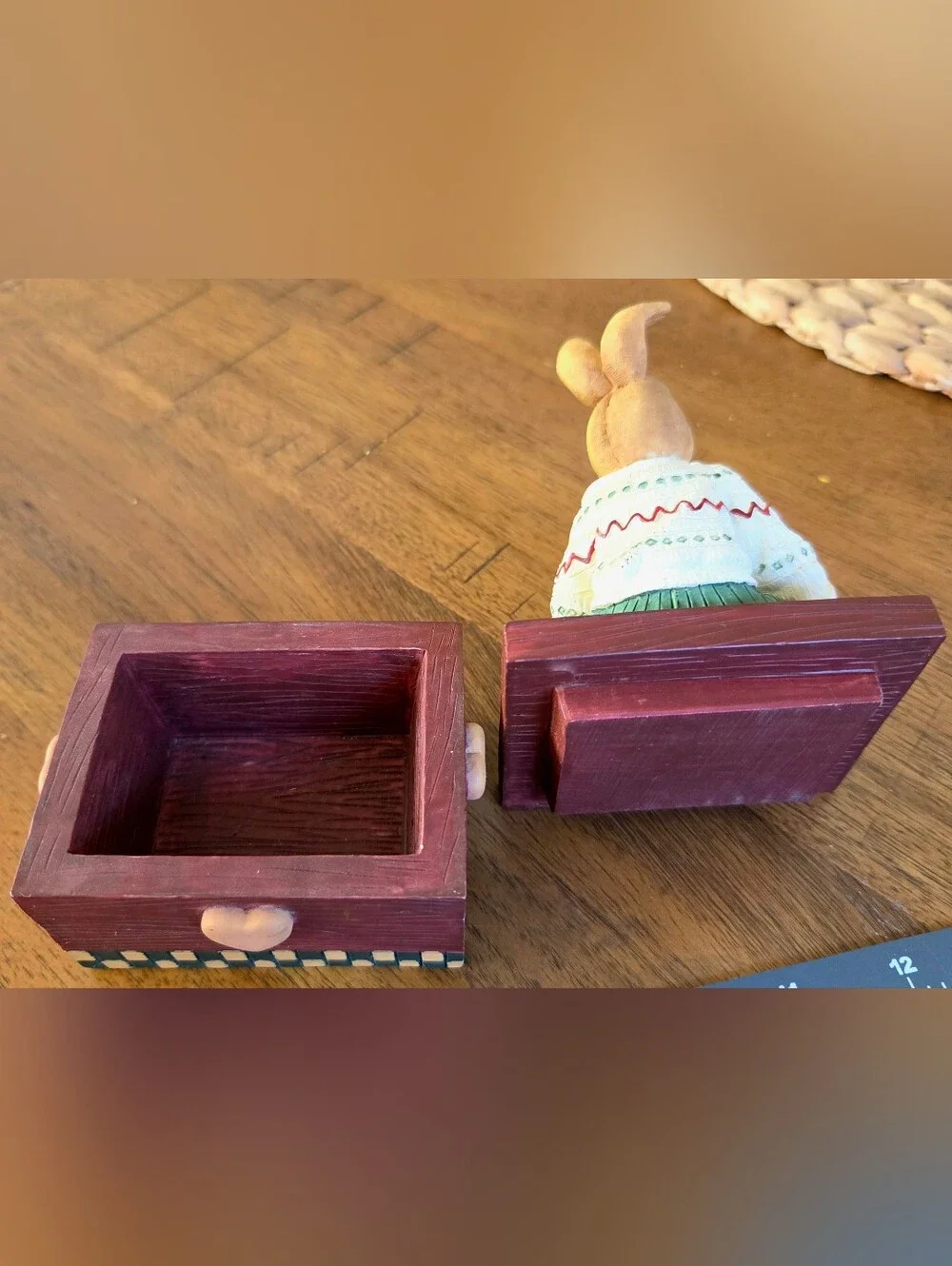 Vintage House of Lloyd Benjamin Bunny w/ Airplane – Mid-1990s Resin Keepsake